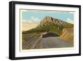 Steamboat Rock, Big Horn Mountains, Wyoming-null-Framed Art Print