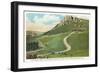 Steamboat Rock, Big Horn Mountains, Wyoming-null-Framed Art Print