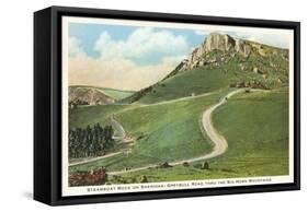 Steamboat Rock, Big Horn Mountains, Wyoming-null-Framed Stretched Canvas