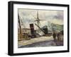 Steamboat, Rouen, Bateau a Vapeur, Rouen, 1883-Camille Pissarro-Framed Giclee Print