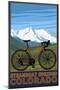 Steamboat Springs, CO - Mountain Bike-Lantern Press-Mounted Art Print