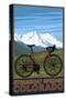 Steamboat Springs, CO - Mountain Bike-Lantern Press-Stretched Canvas