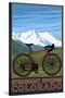 Steamboat Springs, CO - Mountain Bike-Lantern Press-Stretched Canvas