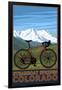 Steamboat Springs, CO - Mountain Bike-Lantern Press-Framed Art Print