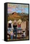 Steamboat Springs, Colorado - Cowgirls-Lantern Press-Framed Stretched Canvas