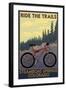 Steamboat Springs, Colorado - Ride the Trails-Lantern Press-Framed Art Print