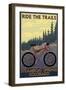 Steamboat Springs, Colorado - Ride the Trails-Lantern Press-Framed Art Print