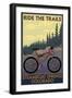 Steamboat Springs, Colorado - Ride the Trails-Lantern Press-Framed Art Print