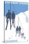 Steamboat Springs, Ski Lift-Lantern Press-Stretched Canvas