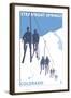 Steamboat Springs, Ski Lift-Lantern Press-Framed Art Print