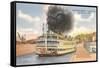 Steamboat, St. Louis, Missouri-null-Framed Stretched Canvas