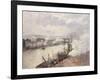 Steamboats in the Port of Rouen, 1896-Camille Pissarro-Framed Giclee Print