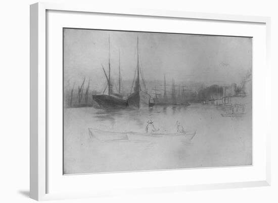 'Steamboats Off The Tower', 1875-James Abbott McNeill Whistler-Framed Giclee Print