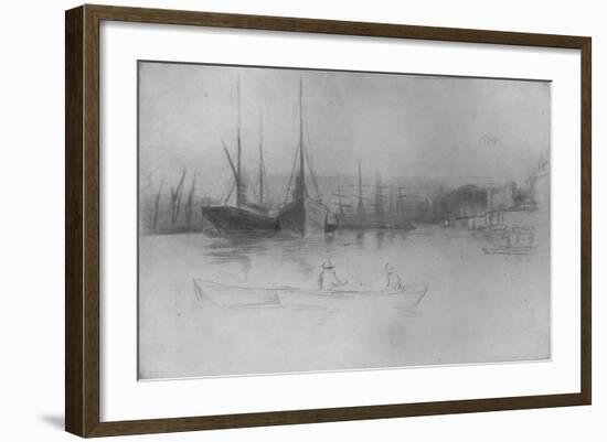 'Steamboats Off The Tower', 1875-James Abbott McNeill Whistler-Framed Giclee Print