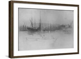 'Steamboats Off The Tower', 1875-James Abbott McNeill Whistler-Framed Giclee Print