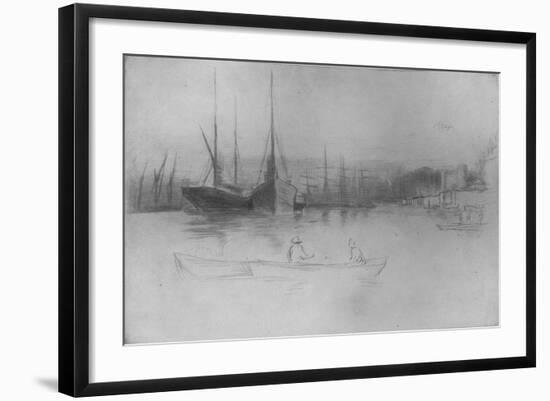 'Steamboats Off The Tower', 1875-James Abbott McNeill Whistler-Framed Giclee Print