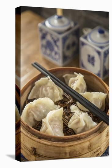 Steamed Dumplings (Steamed Bun or Xiaolongbao), Qibao, Shanghai, China-Jon Arnold-Stretched Canvas