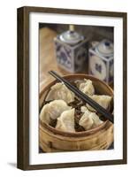 Steamed Dumplings (Steamed Bun or Xiaolongbao), Qibao, Shanghai, China-Jon Arnold-Framed Photographic Print