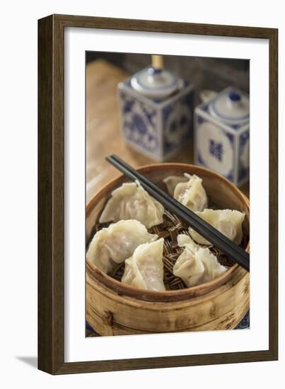 Steamed Dumplings (Steamed Bun or Xiaolongbao), Qibao, Shanghai, China-Jon Arnold-Framed Photographic Print