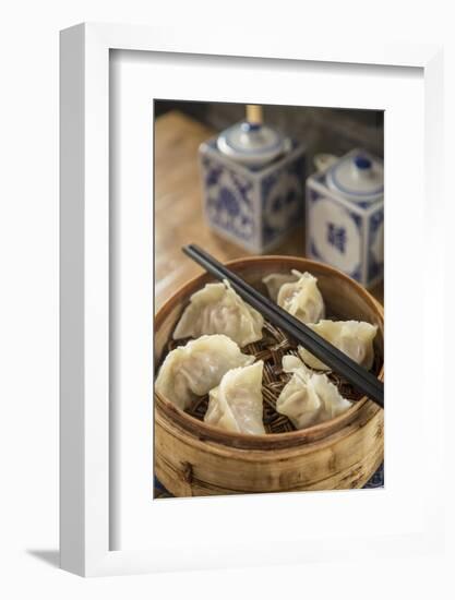 Steamed Dumplings (Steamed Bun or Xiaolongbao), Qibao, Shanghai, China-Jon Arnold-Framed Photographic Print