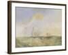 Steamer and Lightship; a Study for 'The Fighting Temeraire'-J. M. W. Turner-Framed Giclee Print