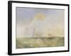Steamer and Lightship; a Study for 'The Fighting Temeraire'-J. M. W. Turner-Framed Giclee Print
