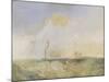 Steamer and Lightship; a Study for 'The Fighting Temeraire'-J. M. W. Turner-Mounted Giclee Print