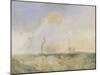 Steamer and Lightship; a Study for 'The Fighting Temeraire'-J. M. W. Turner-Mounted Giclee Print