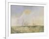 Steamer and Lightship; a Study for 'The Fighting Temeraire'-J. M. W. Turner-Framed Giclee Print