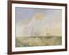 Steamer and Lightship; a Study for 'The Fighting Temeraire'-J. M. W. Turner-Framed Giclee Print