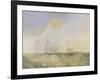 Steamer and Lightship; a Study for 'The Fighting Temeraire'-J. M. W. Turner-Framed Giclee Print