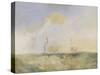 Steamer and Lightship; a Study for 'The Fighting Temeraire'-J. M. W. Turner-Stretched Canvas