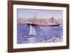 Steamer and Yacht, Iona-Francis Campbell Cadell-Framed Premium Giclee Print