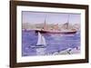 Steamer and Yacht, Iona-Francis Campbell Cadell-Framed Premium Giclee Print