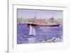 Steamer and Yacht, Iona-Francis Campbell Cadell-Framed Premium Giclee Print