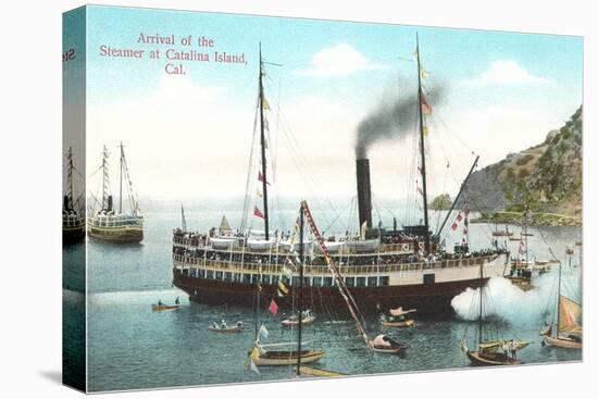 Steamer at Santa Catalina-null-Stretched Canvas