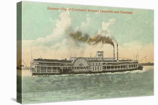 Steamer between Louisville and Cincinnati, Ohio-null-Stretched Canvas