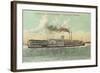 Steamer between Louisville and Cincinnati, Ohio-null-Framed Art Print
