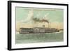 Steamer between Louisville and Cincinnati, Ohio-null-Framed Art Print