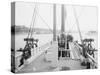 Steamer Clermont, deck, looking aft, 1909-Detroit Publishing Co.-Stretched Canvas