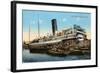 Steamer Coaling, Port Said, Egypt, 20th Century-null-Framed Giclee Print