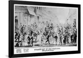 Steamer Day in San Francisco, California, 19th Century-null-Framed Giclee Print