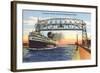 Steamer, Duluth, Superior Harbor, Minnesota-null-Framed Art Print