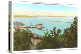 Steamer Landing on Lake Champlain, Vermont-null-Stretched Canvas