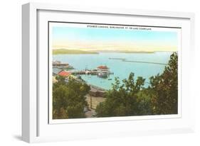 Steamer Landing on Lake Champlain, Vermont-null-Framed Art Print