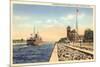 Steamer, Muskegon Harbor, Michigan-null-Mounted Premium Giclee Print