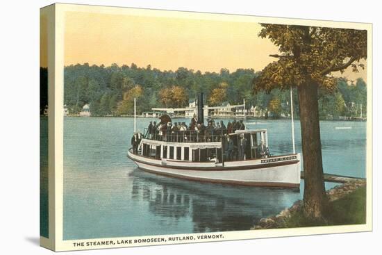 Steamer on Lake Bomoseen, Rutland, Vermont-null-Stretched Canvas