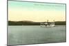 Steamer on Schroon Lake, Adirondacks, New York-null-Mounted Art Print