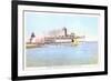 Steamer Rounding Brant Point, Nantucket, Massachusetts-null-Framed Art Print