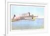 Steamer Rounding Brant Point, Nantucket, Massachusetts-null-Framed Premium Giclee Print